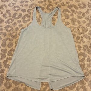 Lululemon Grey Split Back Keyhole Racerback Tank